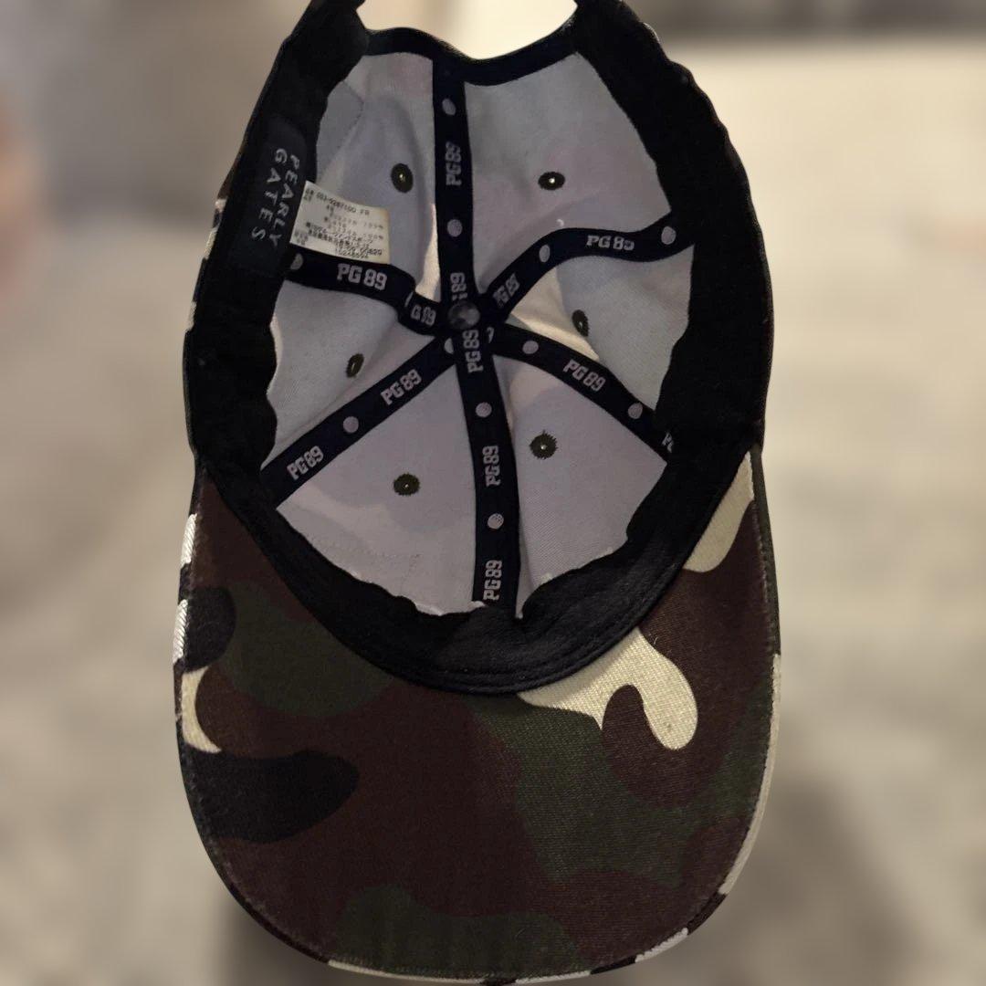 美品　パーリーゲイツ　トートバッグとキャップセット カモフラにワッペン