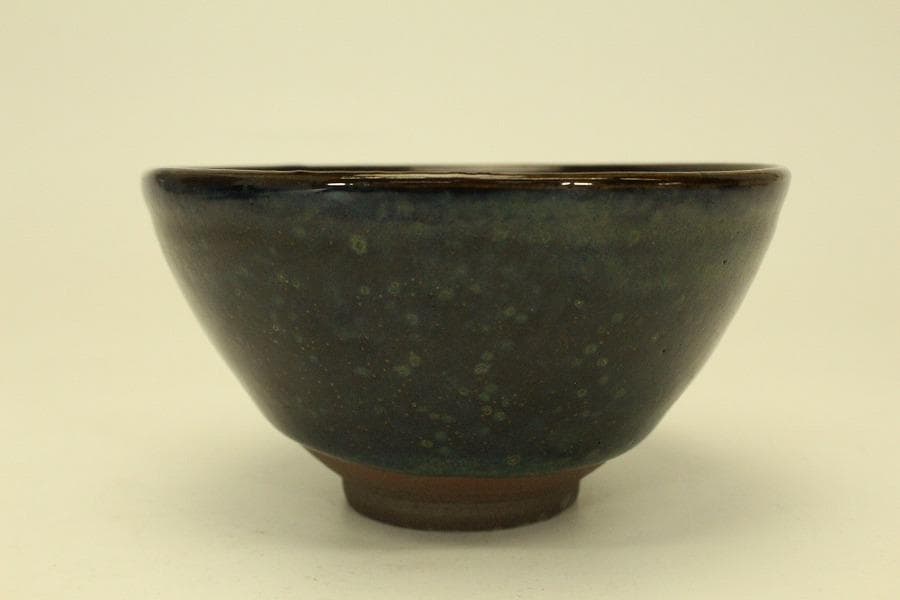 茶道具 唐物 中国美術 天目茶碗 台 二件(ZE661)