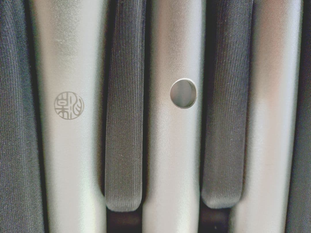 メタル尺八　一尺八寸　清月 五孔　シルバー 　ケース、グリス付き