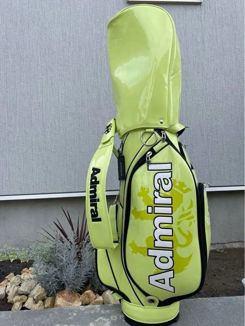 ★RYOちゃん★Admiral ゴルフキャディバッグ ライムグリーン