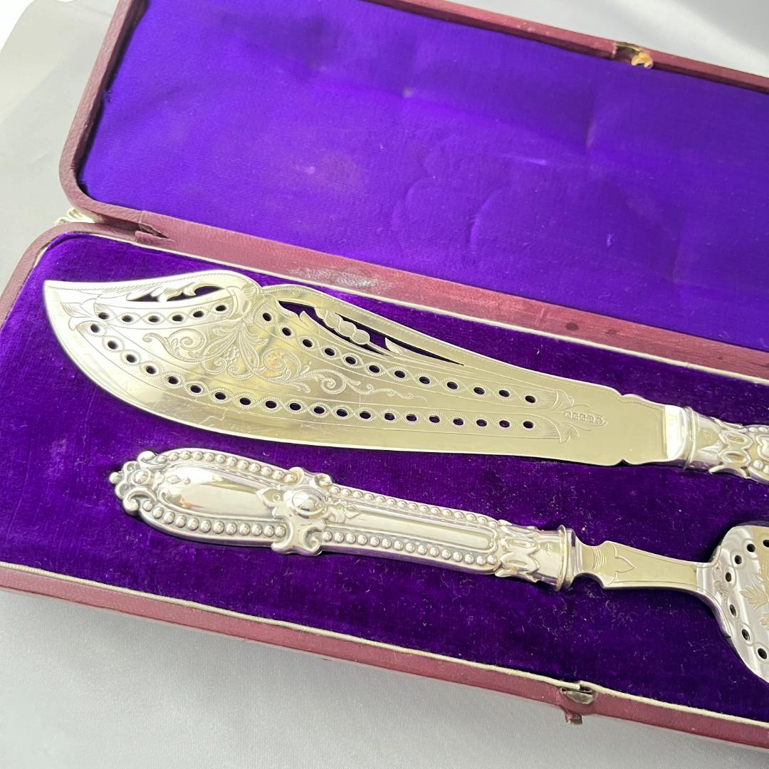 【Harrison Fisher】パールのサーバーセット 【シルバープレート】