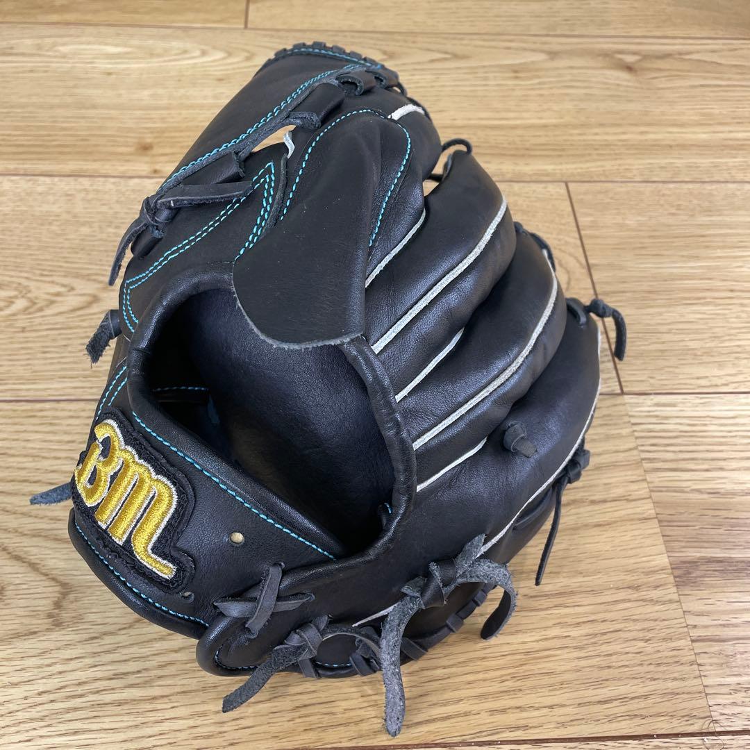 BM　ベースマン 硬式　左投げ　投手用　グローブ　プロフェッショナルモデル　黒