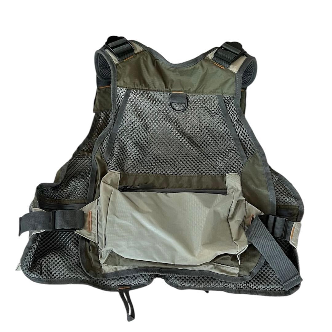 【美品】anglatech ベスト フィッシングベスト グリーン