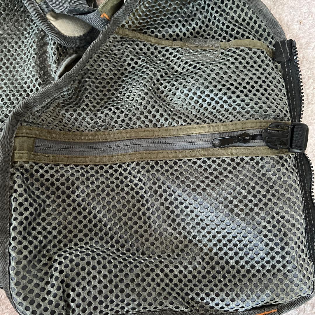 【美品】anglatech ベスト フィッシングベスト グリーン