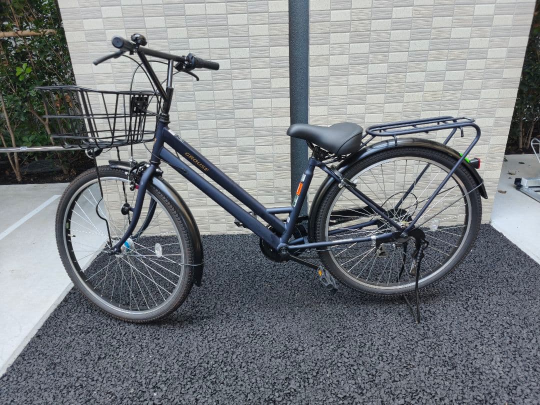 26インチ　丸石　GROUSE シティサイクル マットネイビー　マルイシ