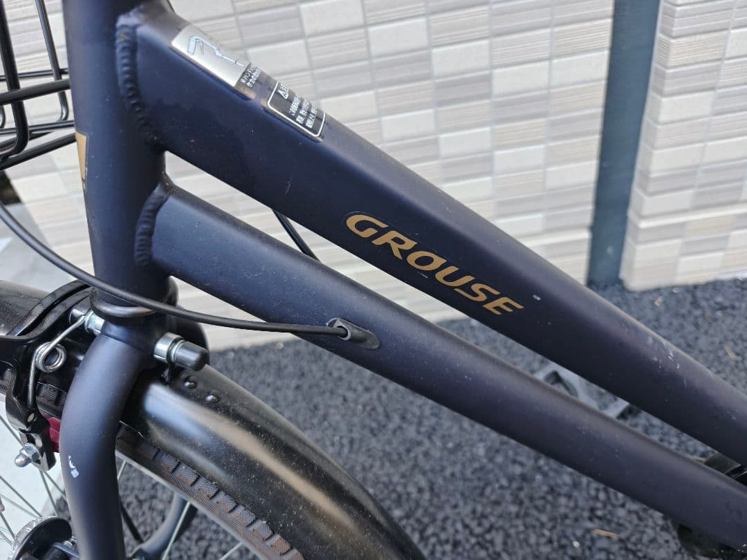 26インチ　丸石　GROUSE シティサイクル マットネイビー　マルイシ