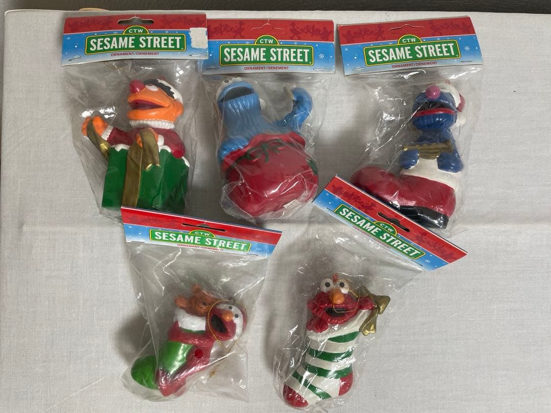 希少　ヴィンテージ　セサミストリート　オーナメント　クリスマス