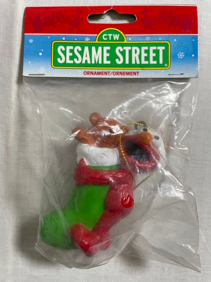 希少　ヴィンテージ　セサミストリート　オーナメント　クリスマス