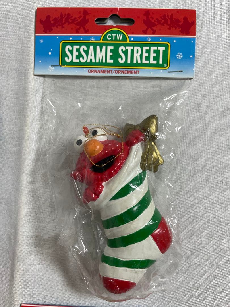 希少　ヴィンテージ　セサミストリート　オーナメント　クリスマス