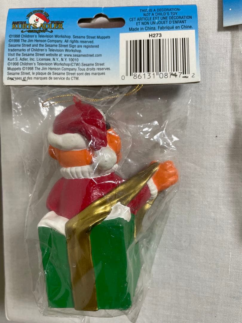 希少　ヴィンテージ　セサミストリート　オーナメント　クリスマス
