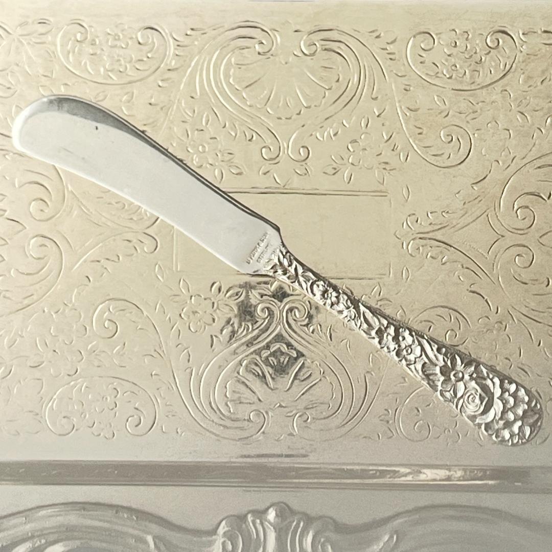 【S.Kirk & Son】【純銀】バターナイフ/スプレッダー スターリング