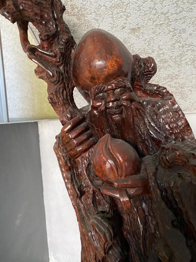 寿老人像(木製）