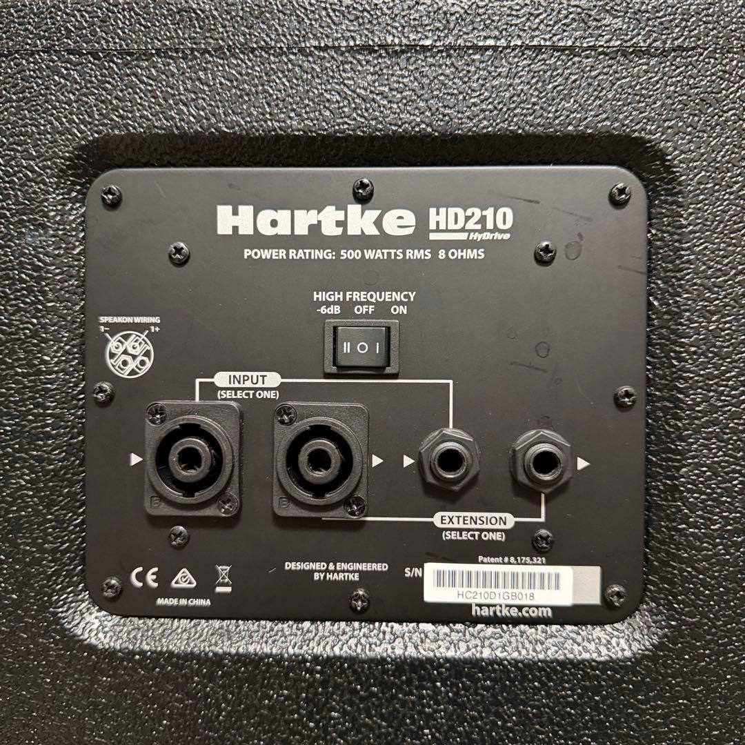 【中古】Hartke HD210 ベースキャビネット 500W