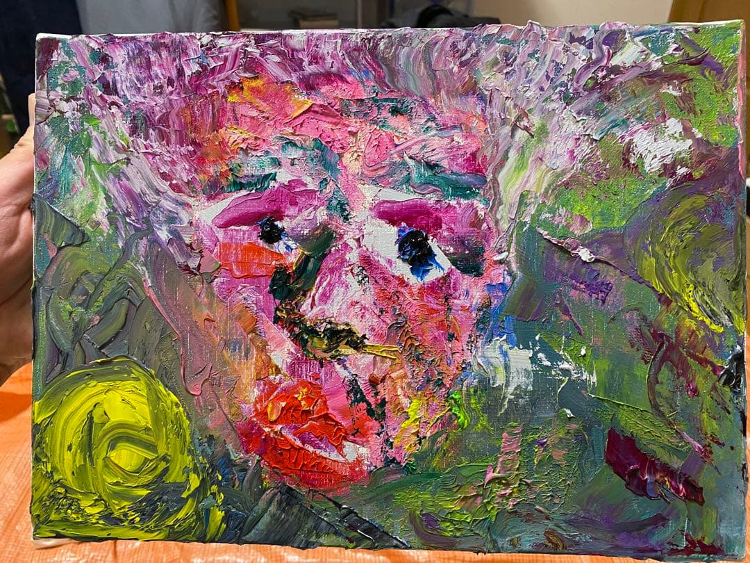 インテリア！油絵【もう一人のあなた】