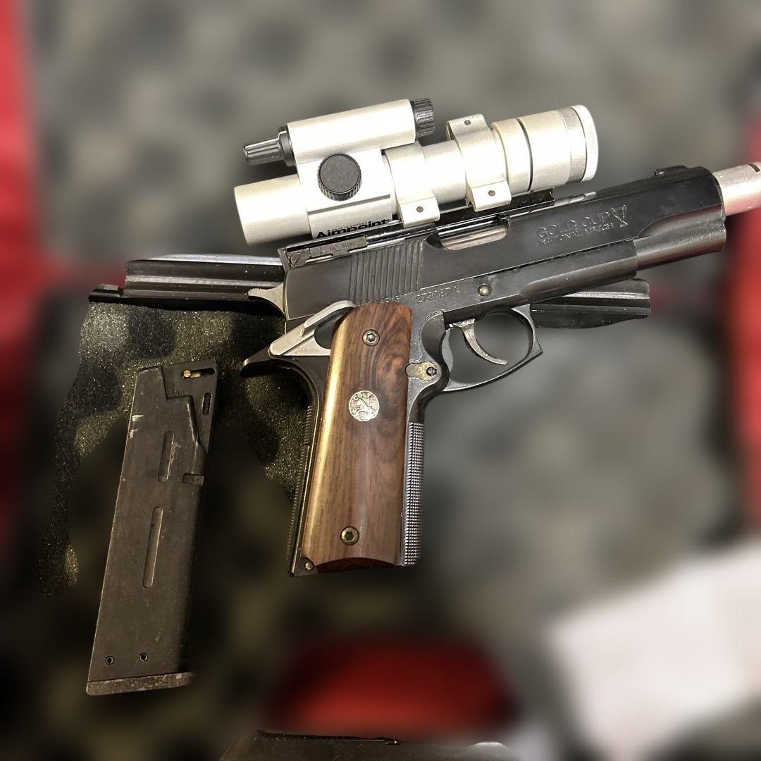 COLTGOLDCUPガスガンAimpointスコープ付き　説明書有り