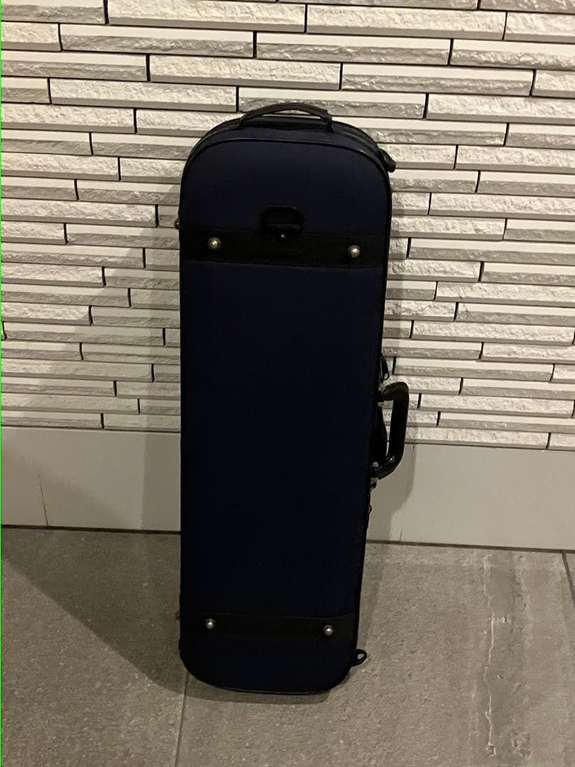 タイムセール★スーパーライト　バイオリン　紺色　ケース　長方形