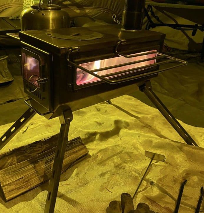 Soomloom KK-stove 、テントガード、ダンパー、延長煙突×3セット