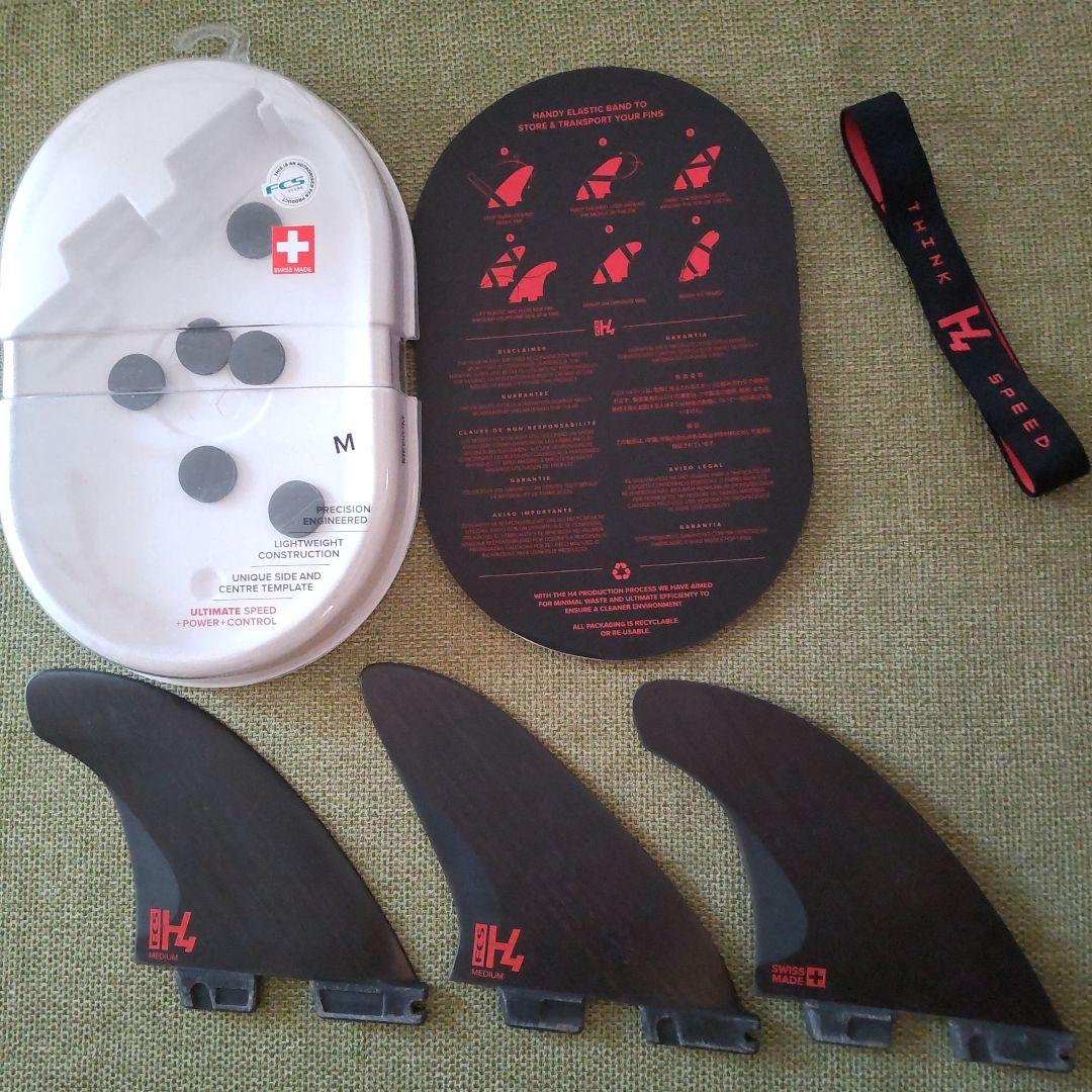 H4 サーフボードフィン Mサイズ 4枚セット