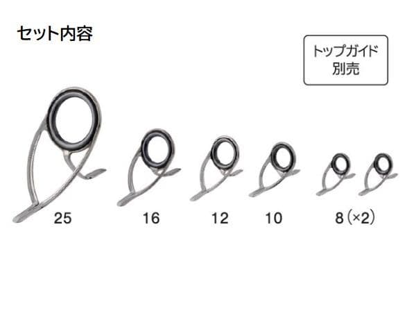 富士工業 チタンフレーム SiCガイドセット 投げセット T-KWSG256