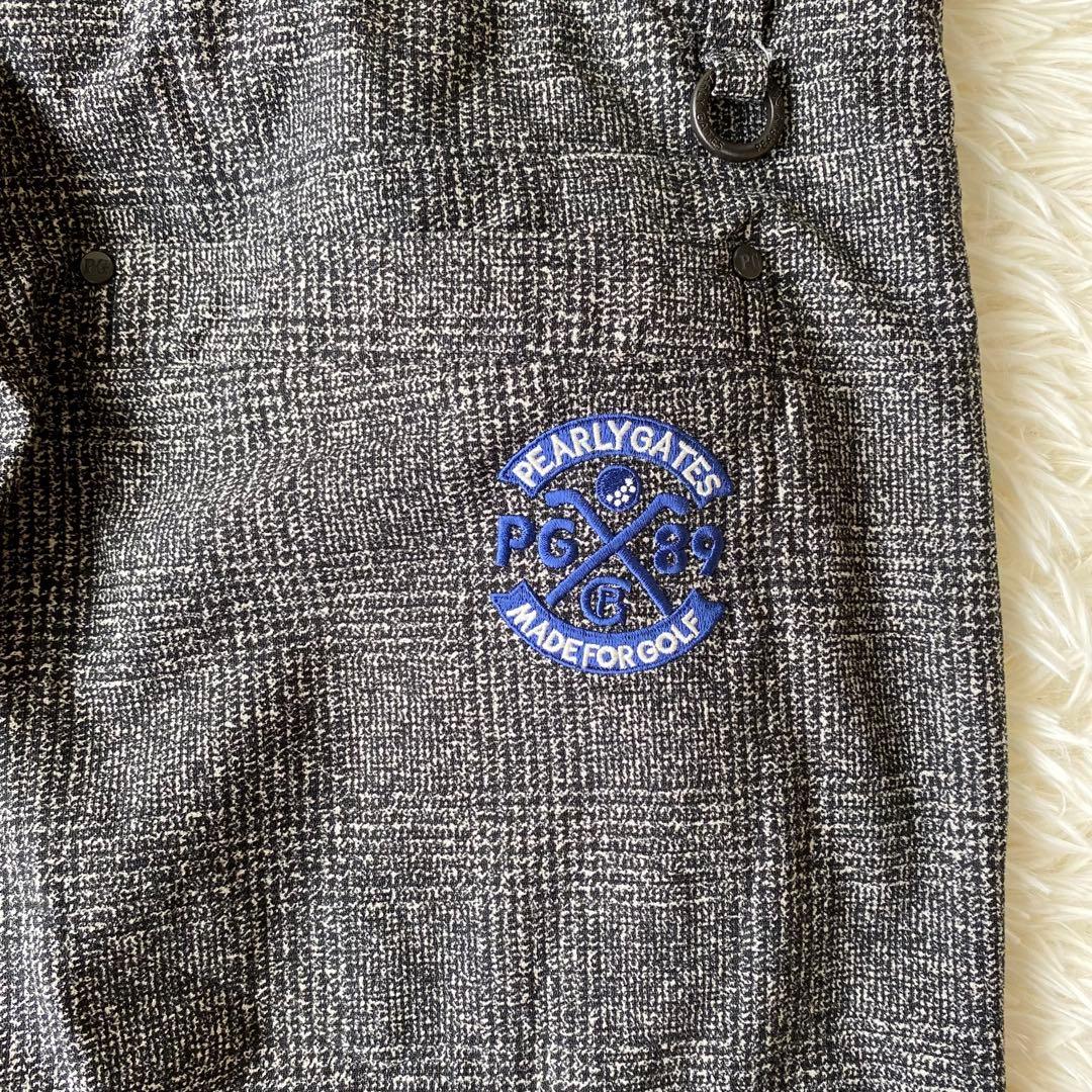 【美品】パーリーゲイツ　ストレッチパンツ　30周年　大きいサイズ　グレンチェック