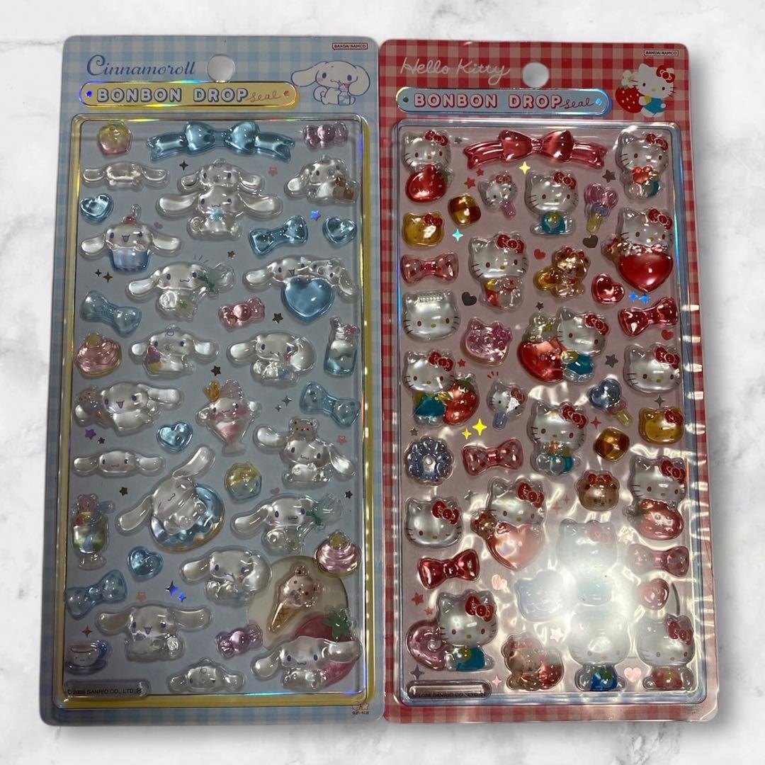 【正規品】ボンボンドロップシール　サンリオ　４枚　BONBONDROPシール