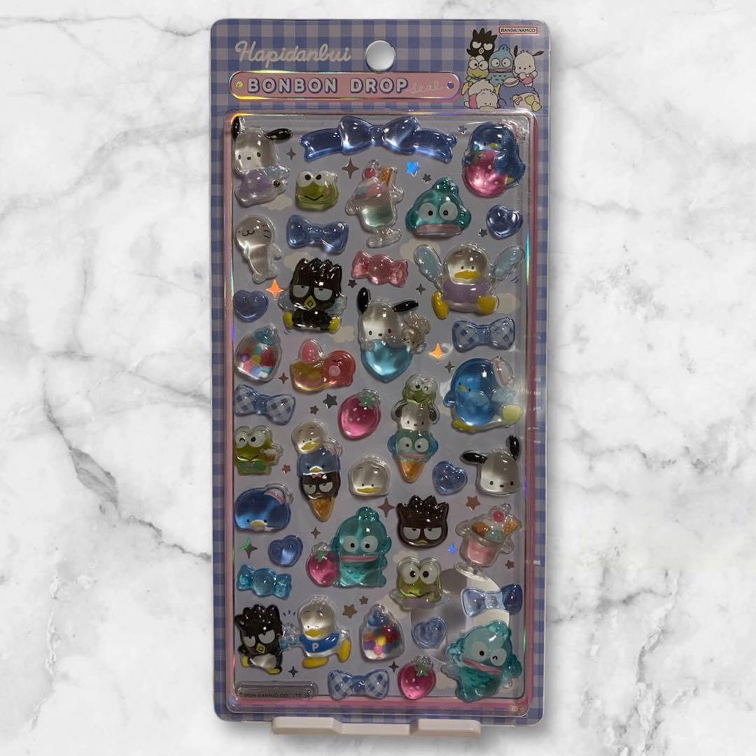 【正規品】ボンボンドロップシール　サンリオ　４枚　BONBONDROPシール