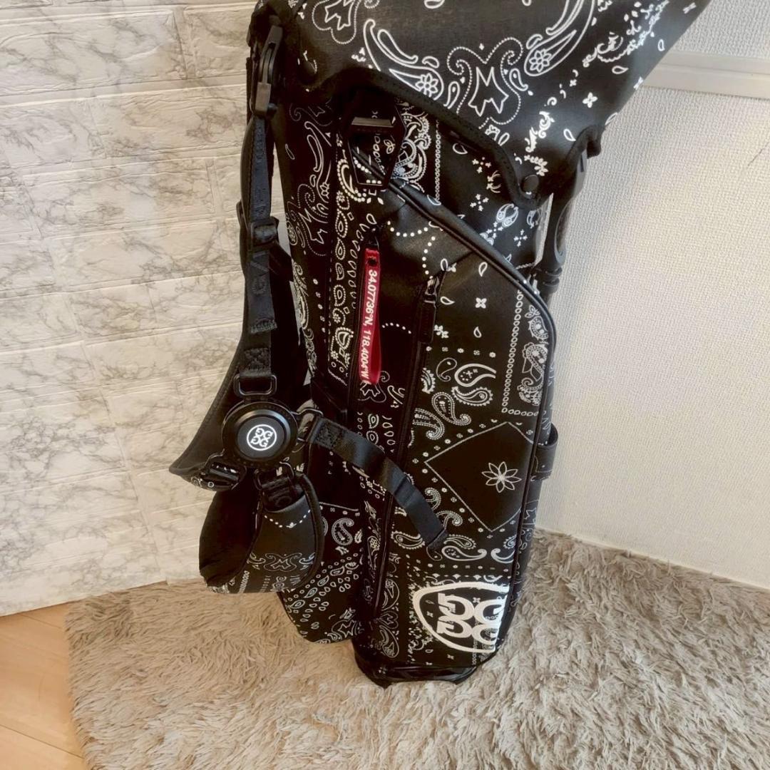 ジーフォア G FORE キャディバッグ サフィアーノ バンダナ プリント