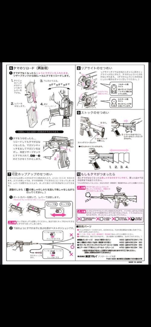 美品　東京マルイ　M4A1 カスタム品　金属ピニオン　SBD リチウム電池等々