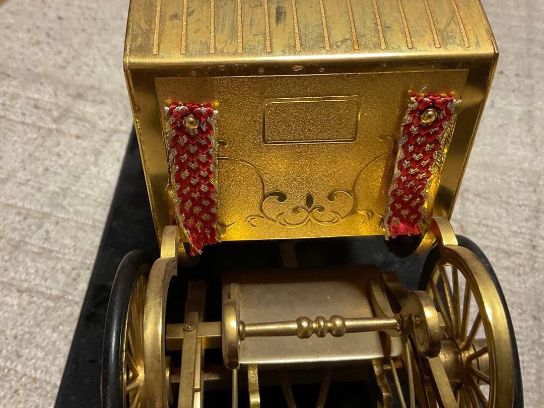 天皇陛下即位記念幌馬車／ダイキャスト製品・24k GP。【現状出品　稼働します】