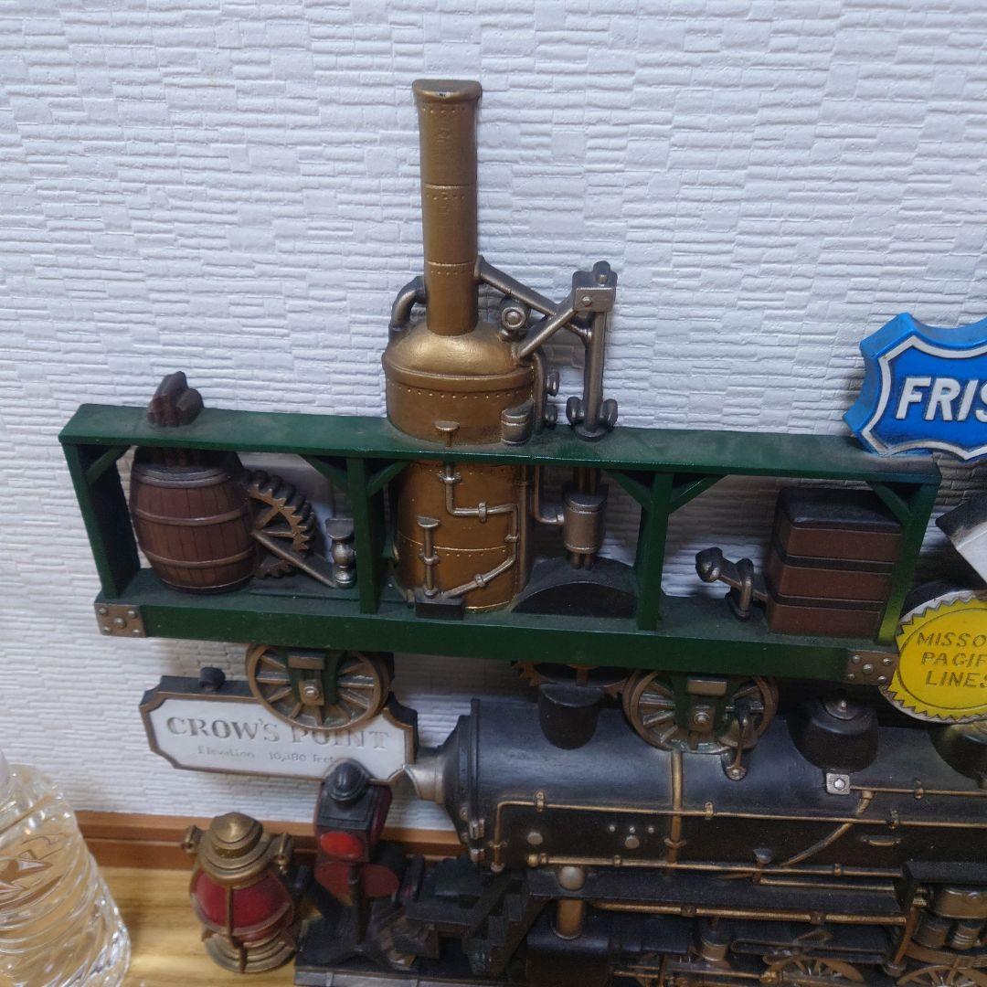 ★入手困難★アメリカ鉄道 ヴィンテージ風 蒸気機関車 立体ウォールデコ 大型