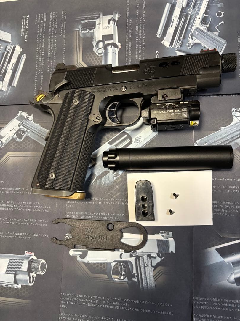 ガスガンwa STI HOST ss 4.0サイレンサーモデル