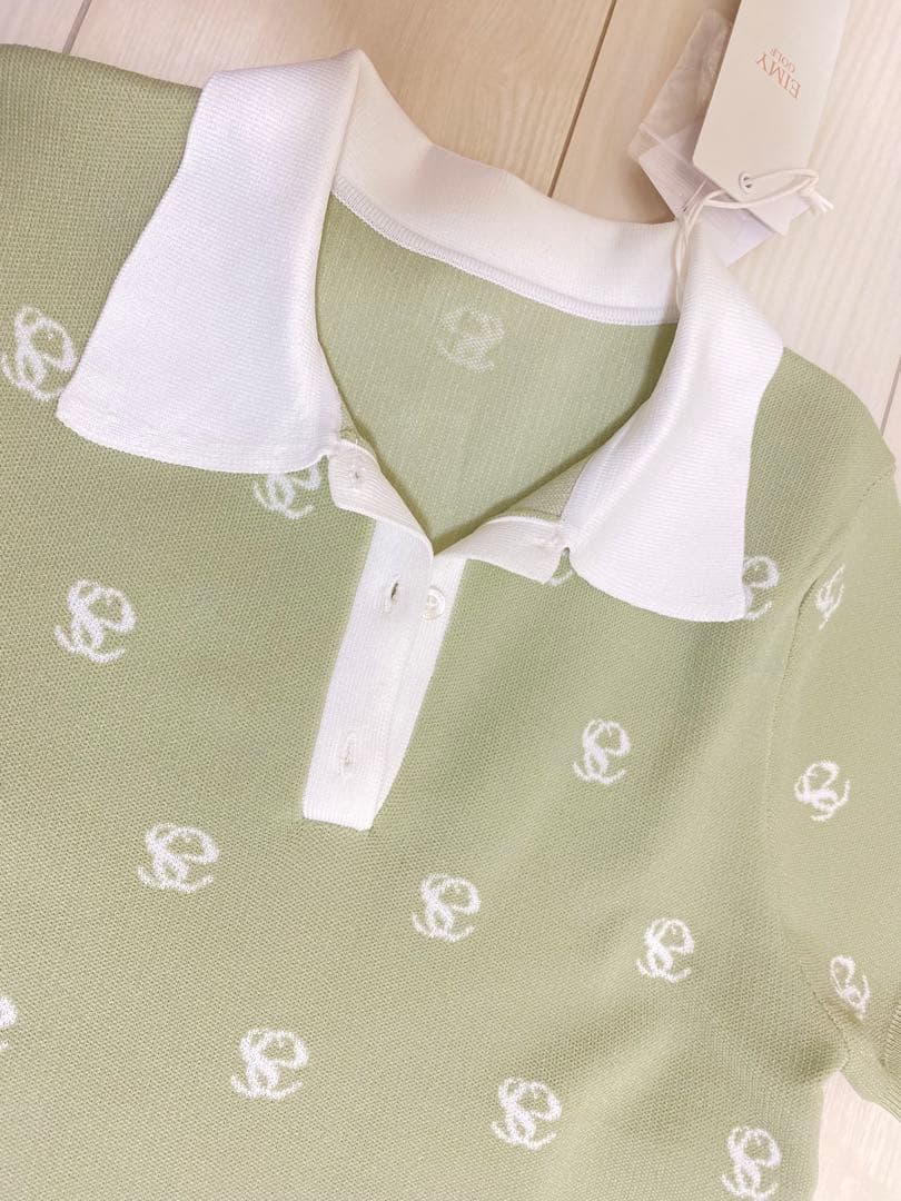 【未使用】EIMYGOLF ゴルフウェア ミニワンピース グリーン ポケット付