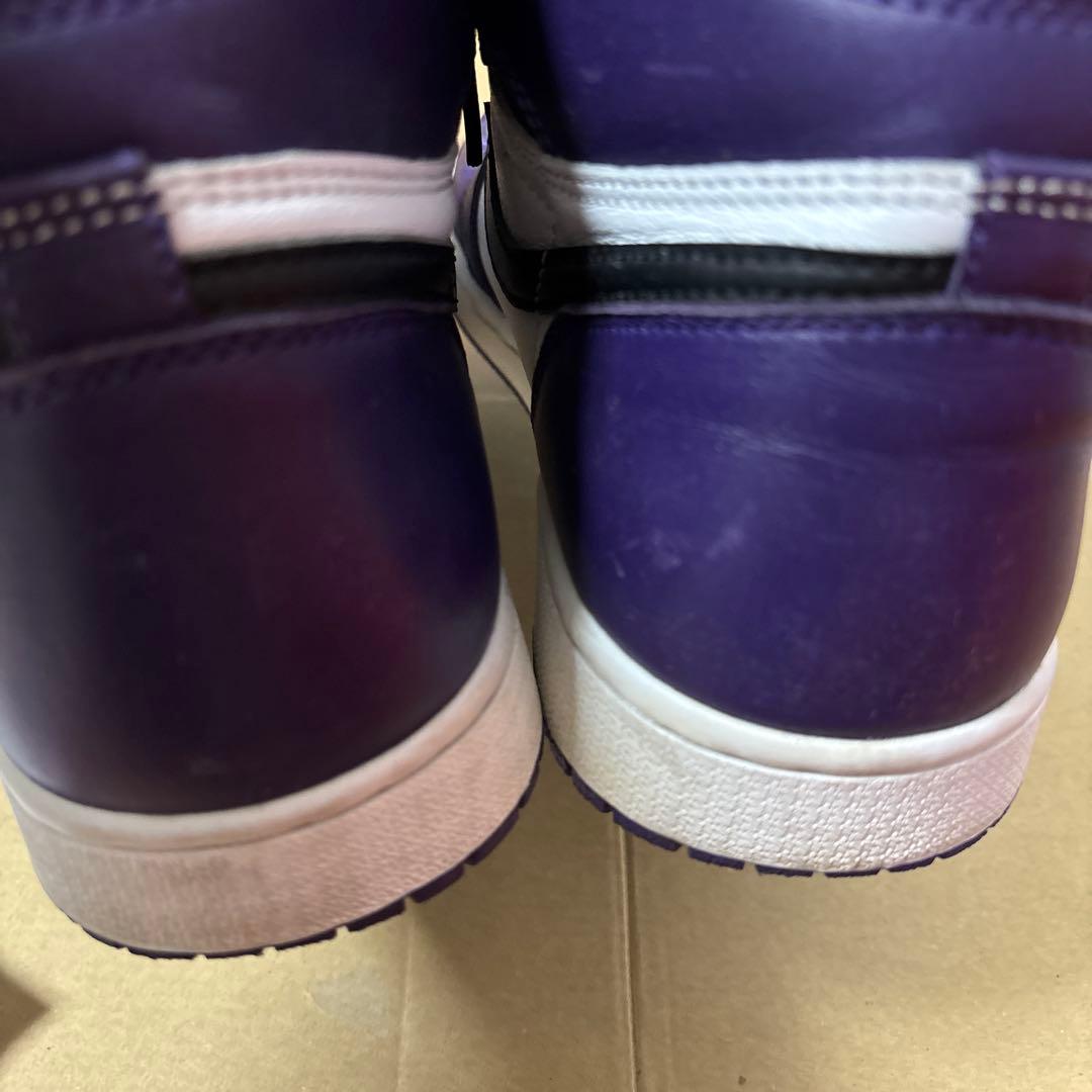 ナイキ エアジョーダン1 レトロ ハイ OG \"コートパープル