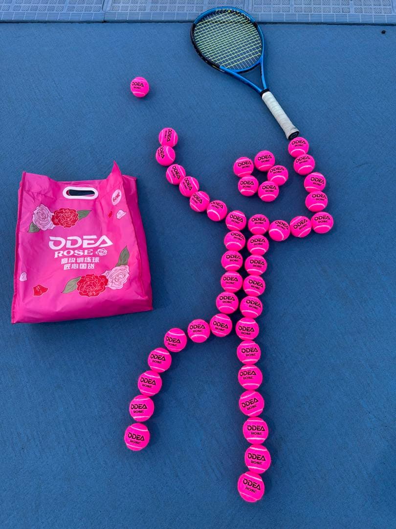 ODEA テニスボール(ピンク)60球