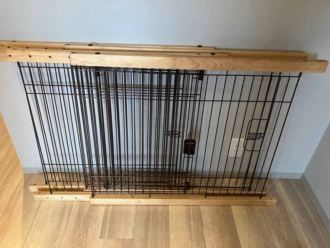 木製スライドペットサークル(リッチェル) 屋根付き トレーつきおまけつき送料込