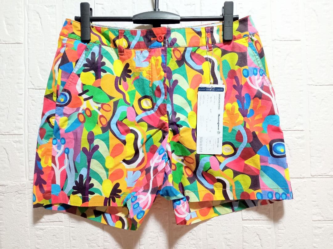 マンシングウェア ゴルフ 総柄 カラフル ストレッチ ペンギン 新品