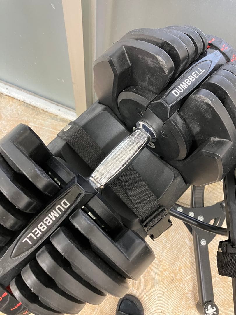 【引き取り限定】可変式ダンベル　40kgセット　 スタンド付き