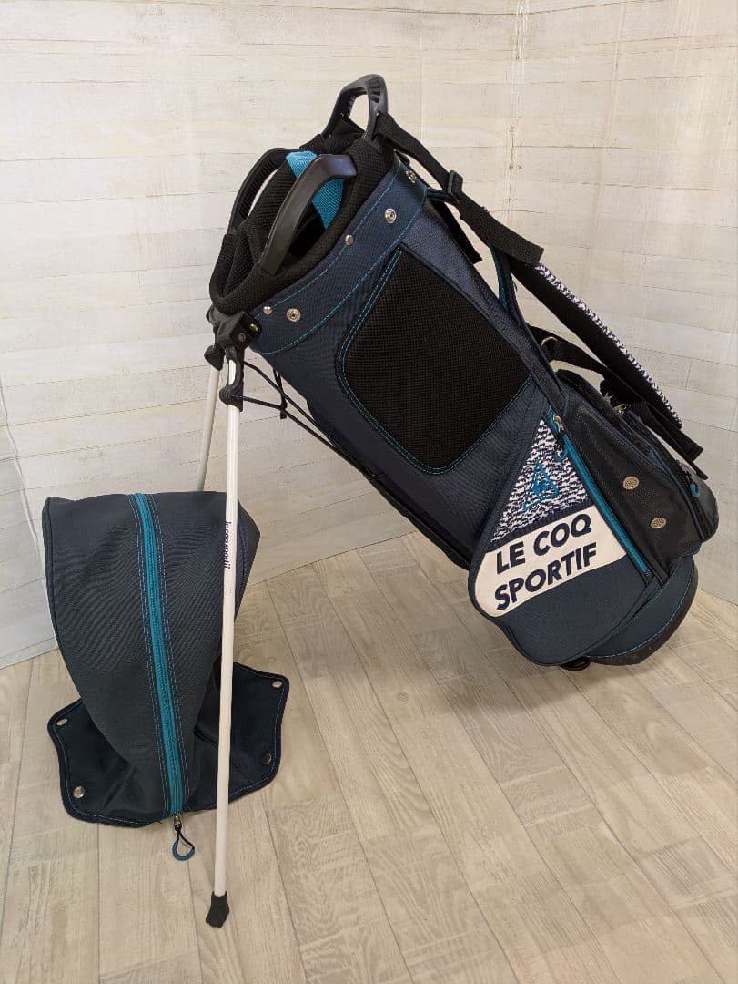 LE COQ SPORTIF ゴルフバッグ スタンド式 ダークブルー