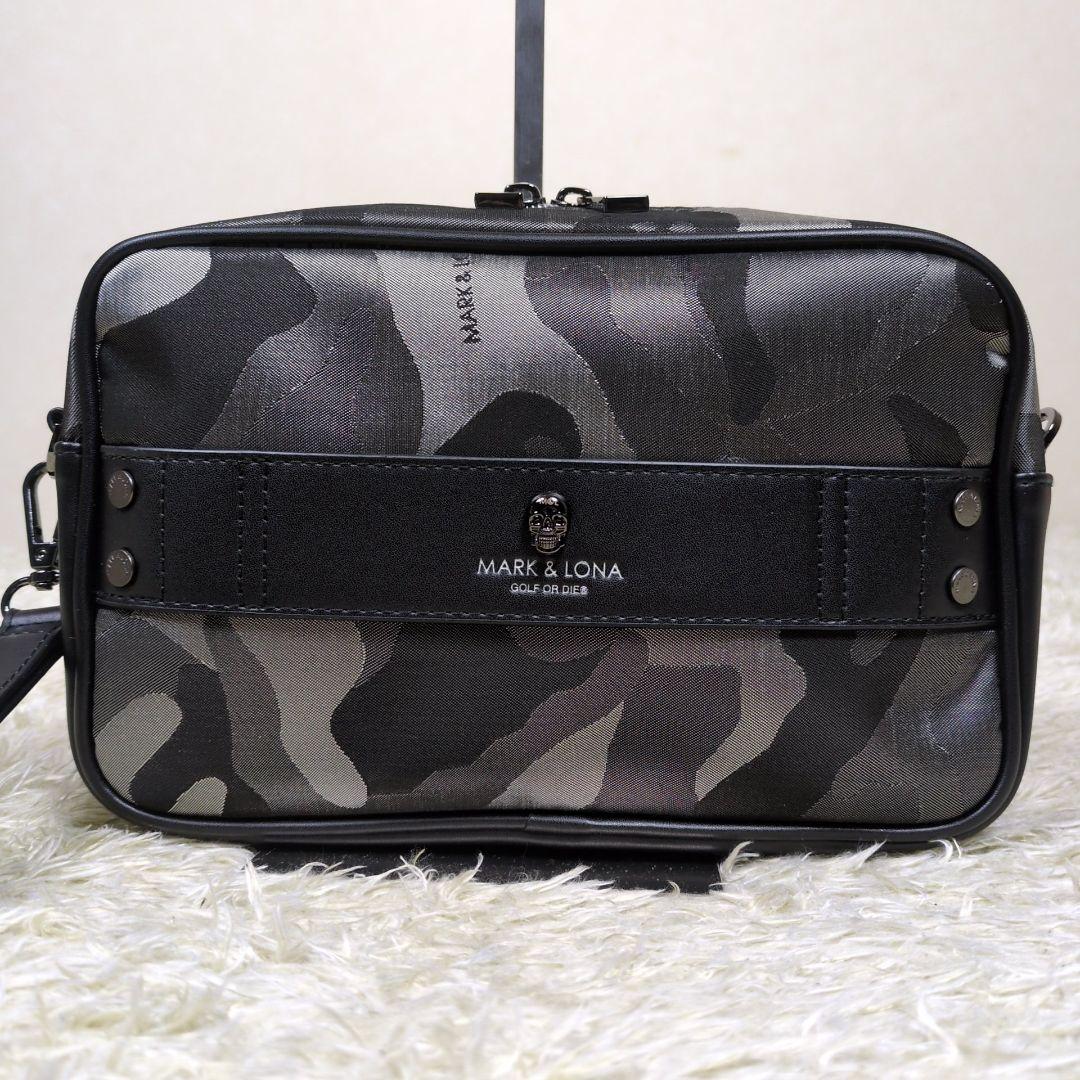 美品✨ マークアンドロナ カートバッグ カモフラ スカル ナイロン ブラック