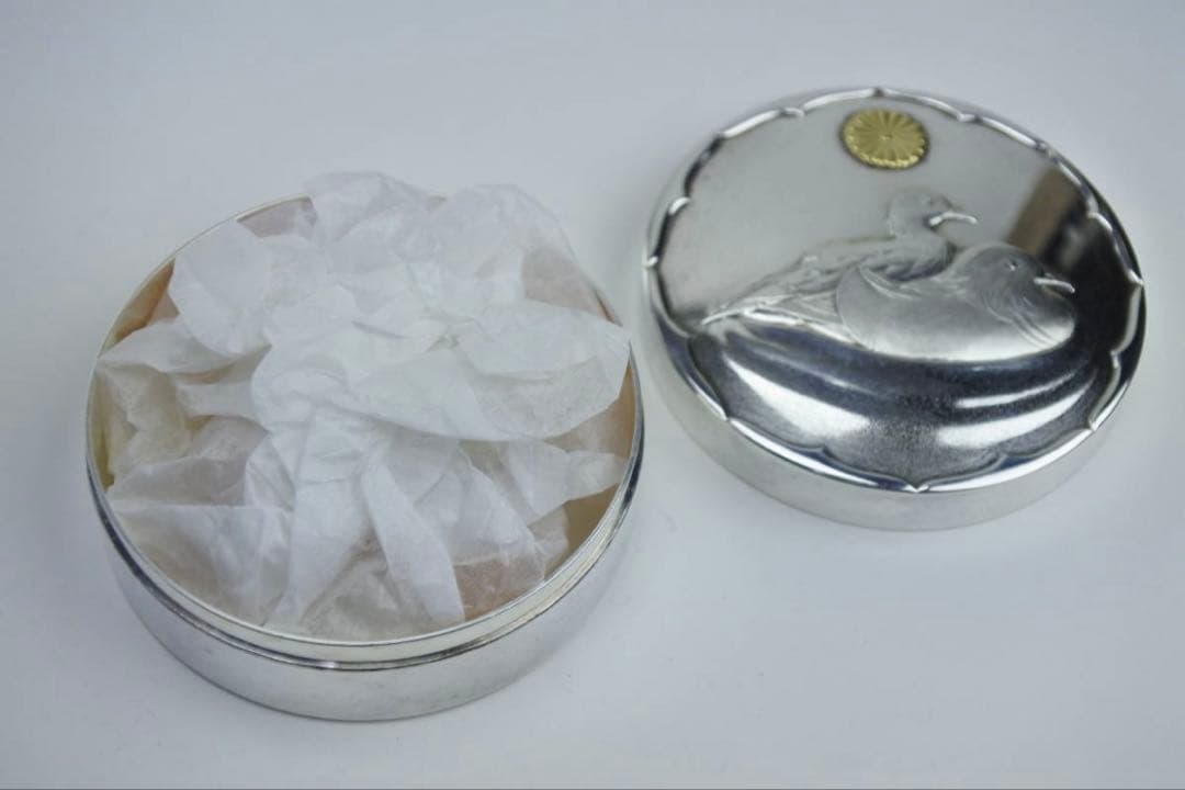 皇室ボンボニエール 天皇陛下 （皇太子徳仁親王殿下) ご成婚純銀ボンボニエール