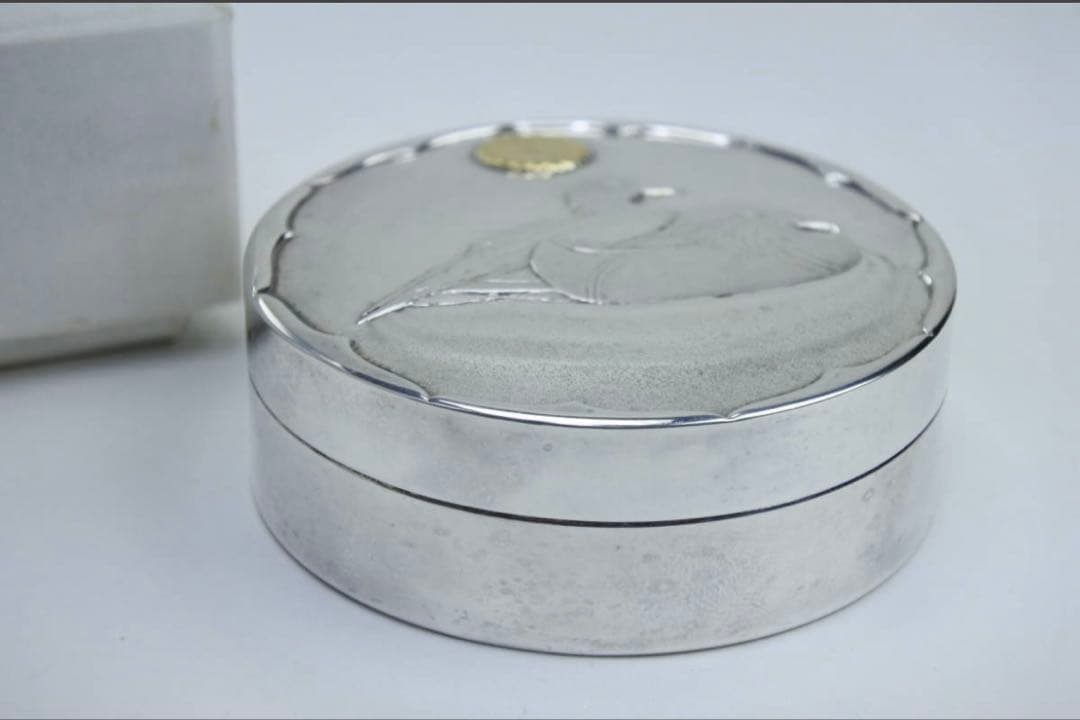 皇室ボンボニエール 天皇陛下 （皇太子徳仁親王殿下) ご成婚純銀ボンボニエール