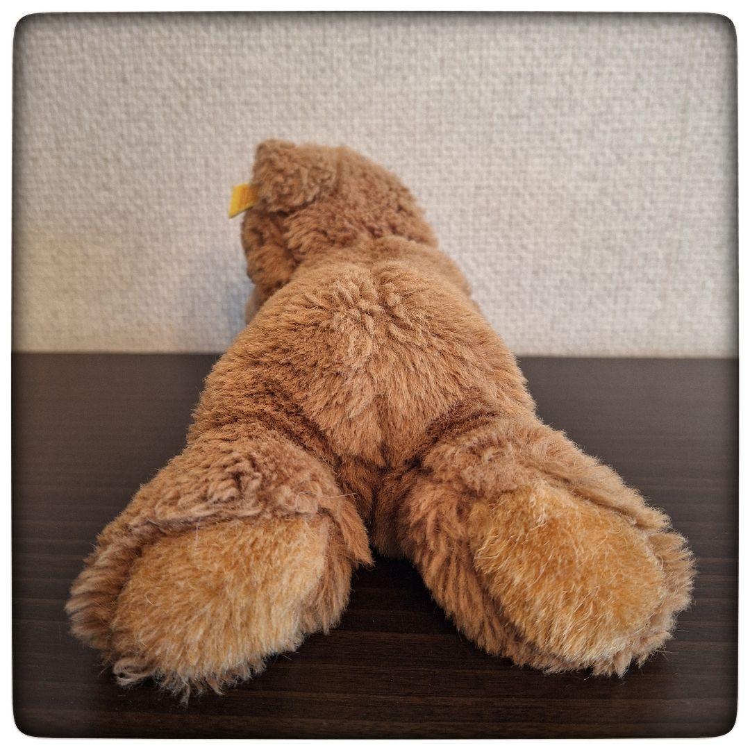 【居眠り クマ 茶色 Floppy Bar】シュタイフ 極軽量 美品