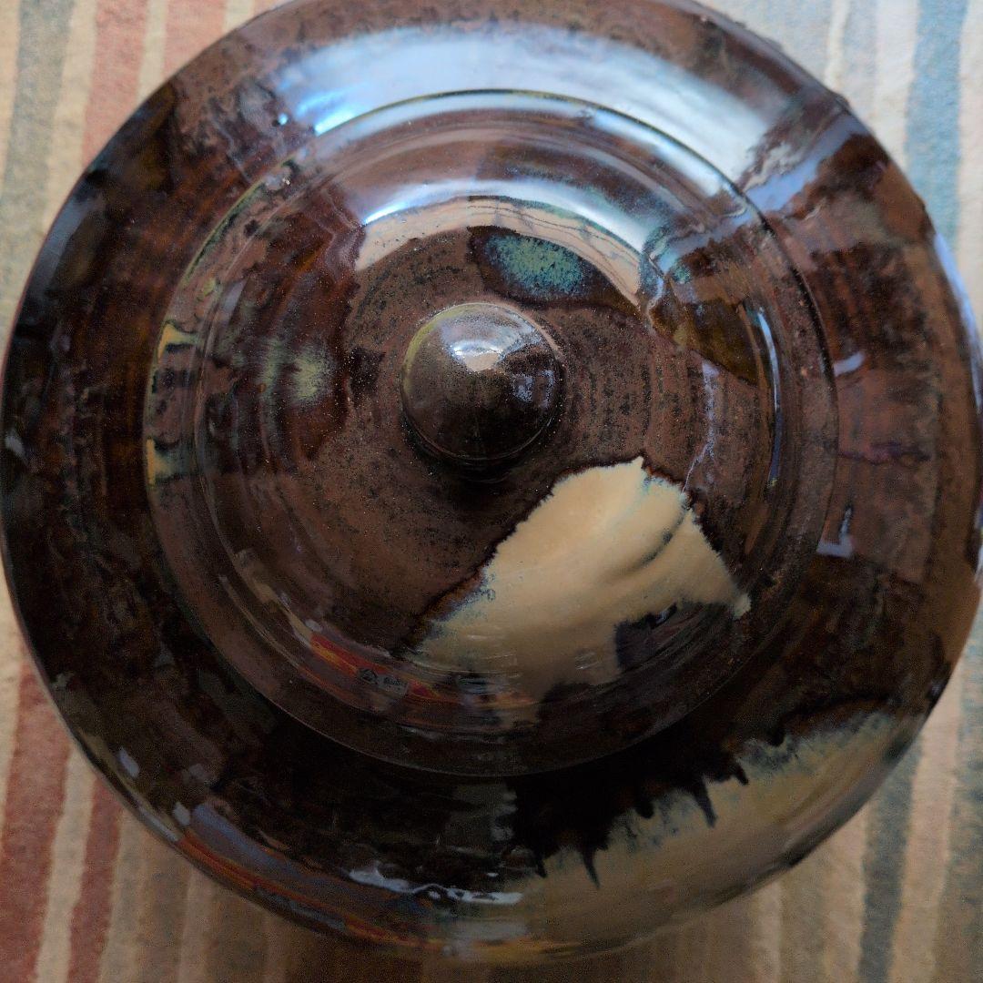 【小鹿田　らっきょう壺】隆