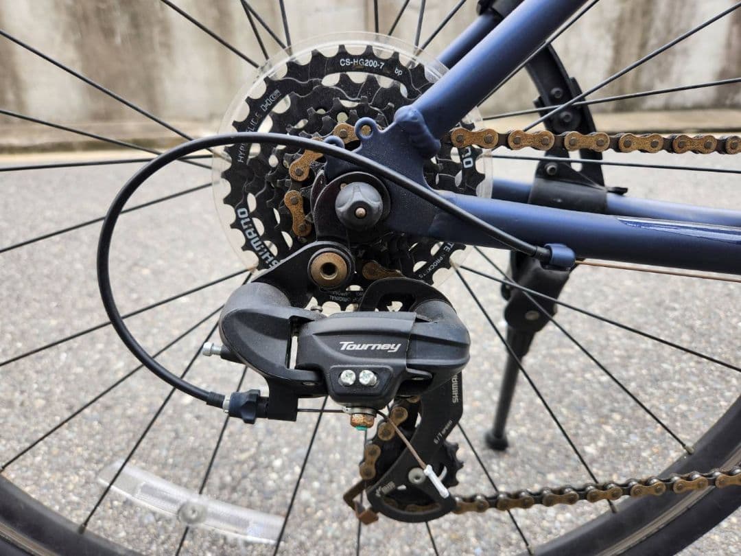 NESTO クロスバイク ネイビー7段変速