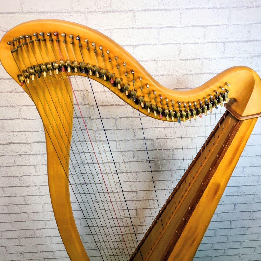 青山ハープ 　130D　34弦　アイリッシュハープ ハープ