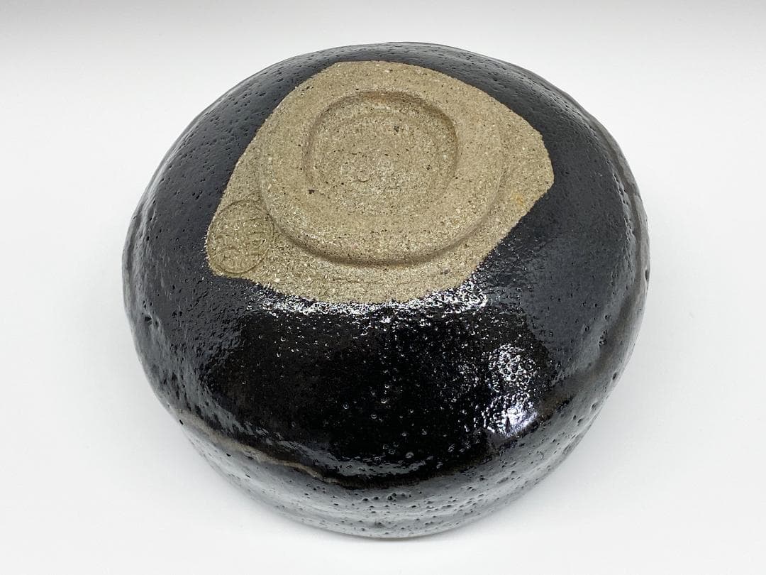 香野壮明 大樋焼 梅山窯 黒茶碗 黒楽 茶道具