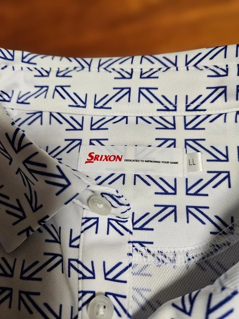 LEXUSSrixon (松山選手レプリカ)ゴルフシャツ LL ホワイトネイビー