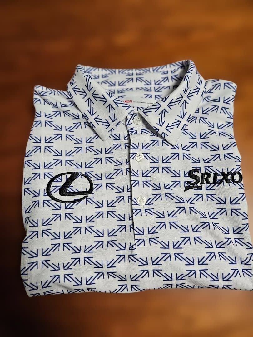 LEXUSSrixon (松山選手レプリカ)ゴルフシャツ LL ホワイトネイビー