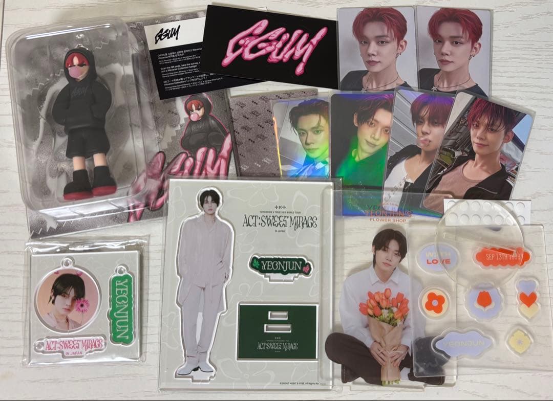 txt ggum mixtapeヨンジュン アルバム アクスタ トレカ