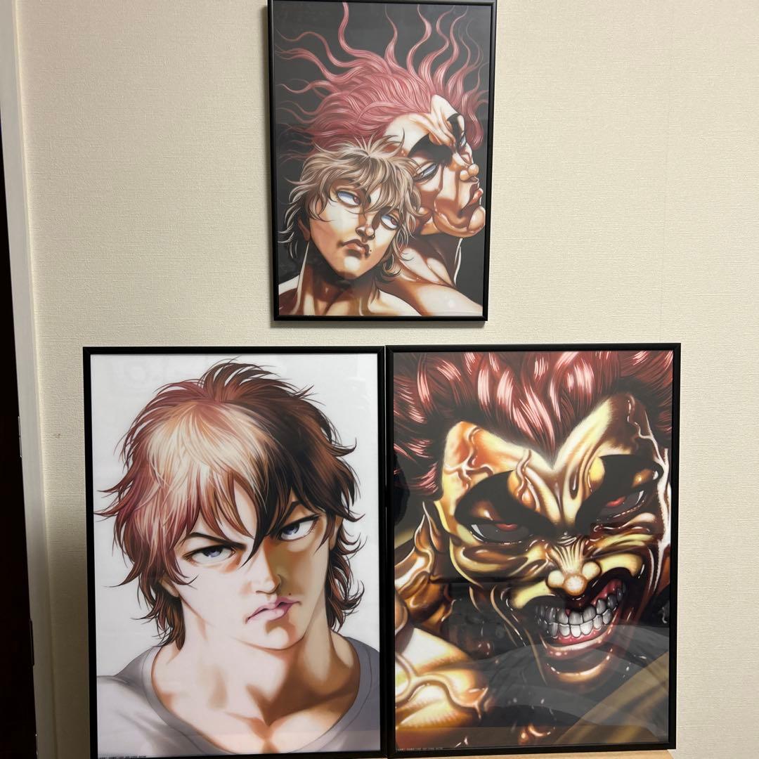 や*読様 【開封品】一番くじ 刃牙 A・B賞セット売り 展示用アクリルケース付き